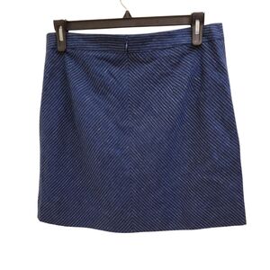 DKNY Navy Blue White Pinstripe Career Business Skirt Size 12